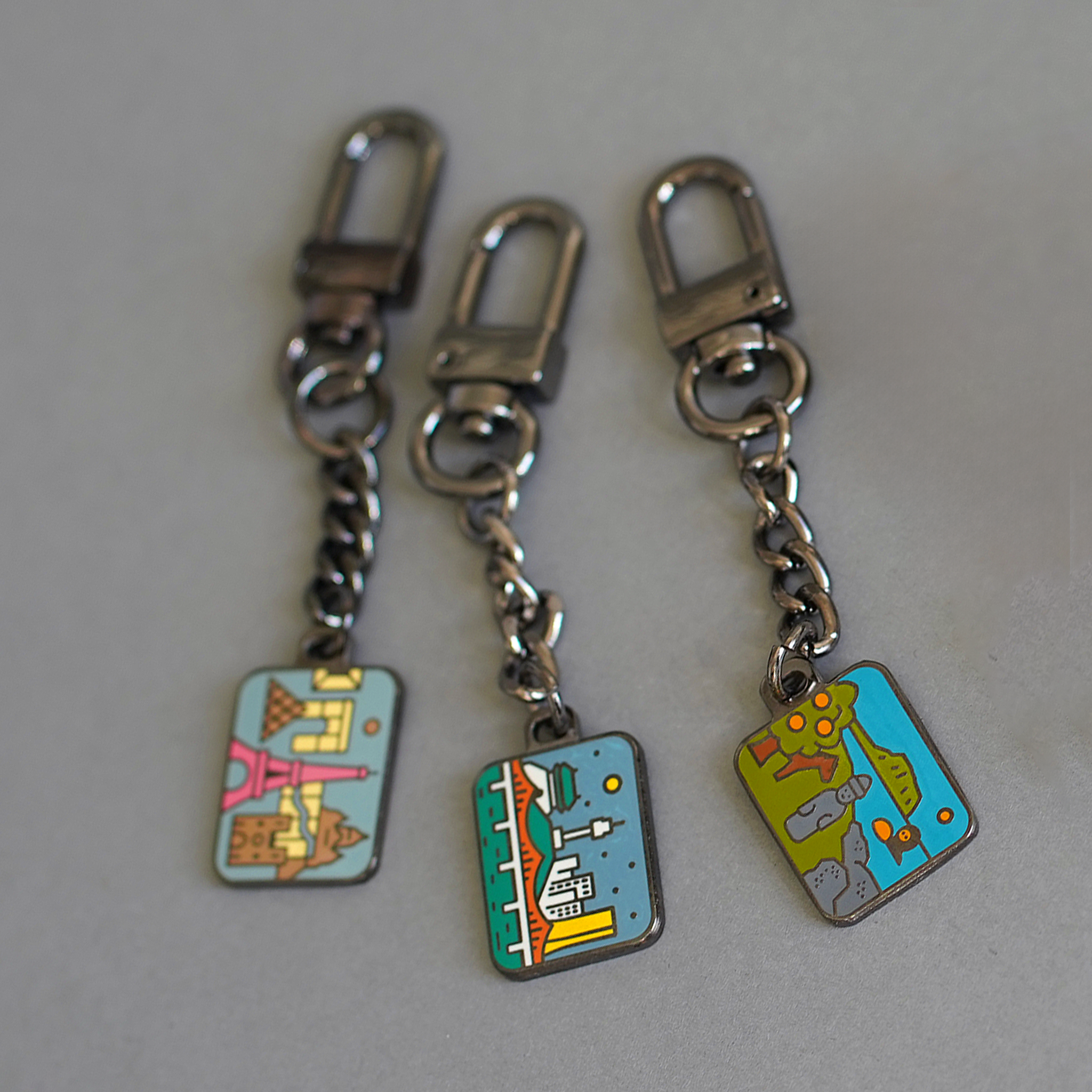 Set Porte-Clés : Voyage