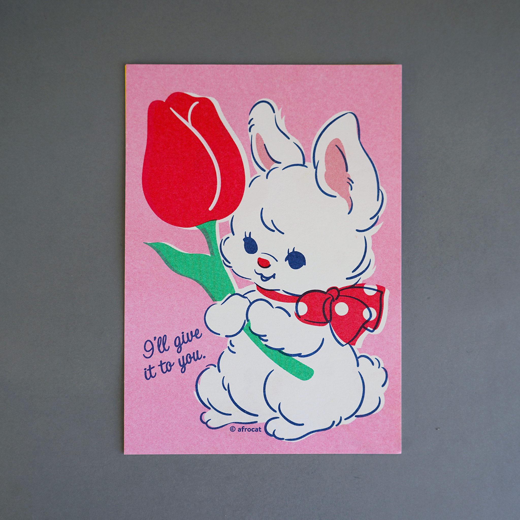 Risographie - Tulip Rabbit