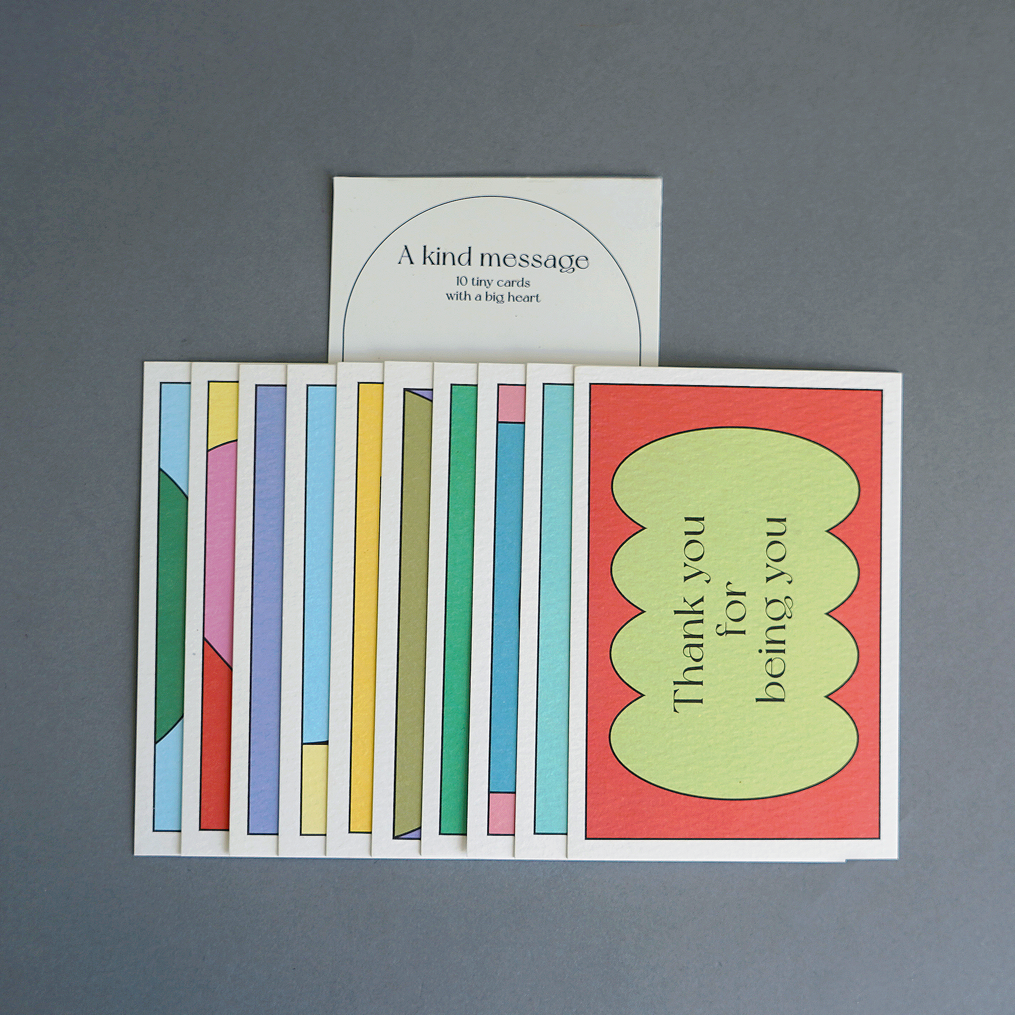 Pack de 10 minicartes - Message