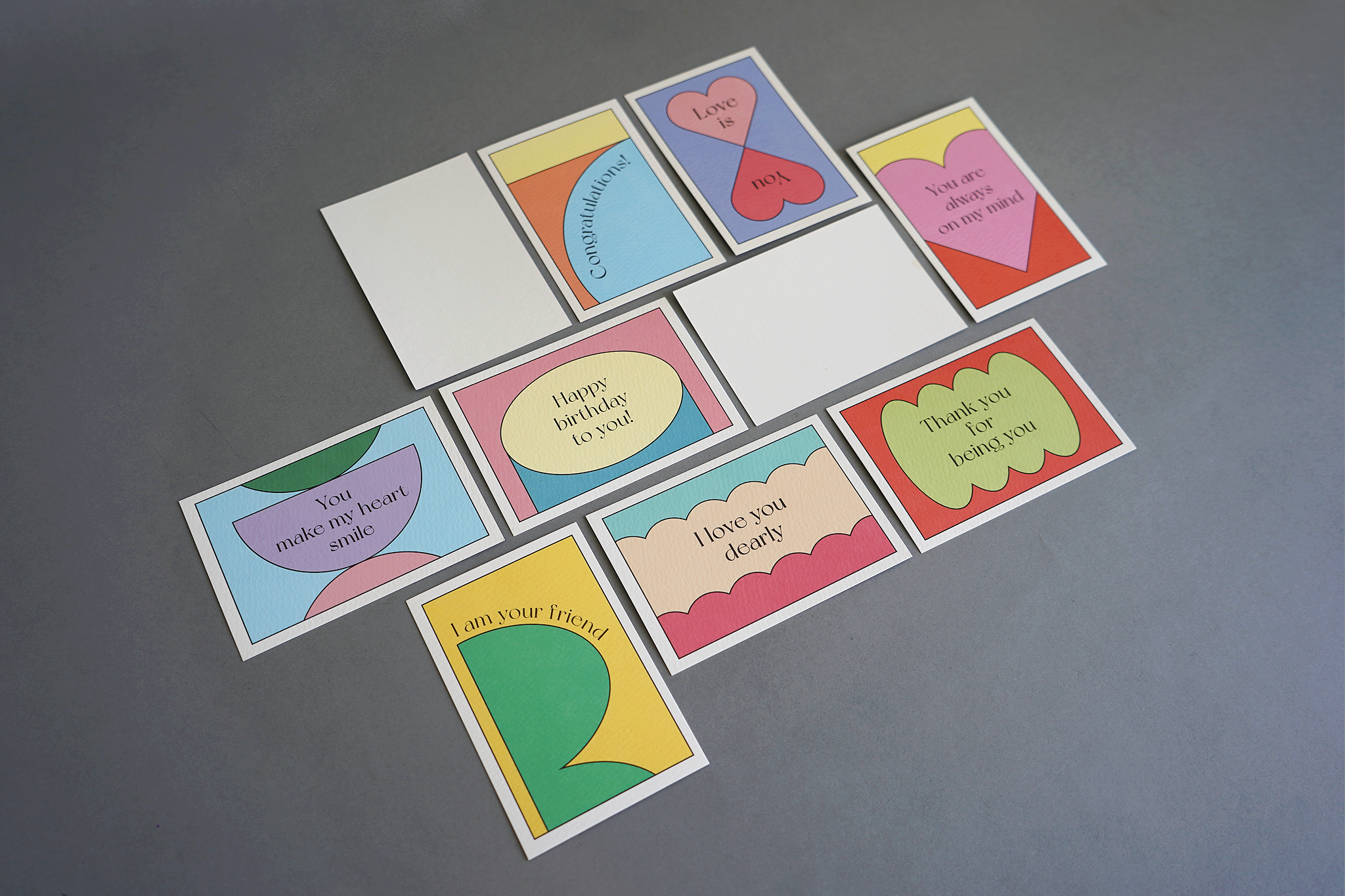 Pack de 10 minicartes - Message