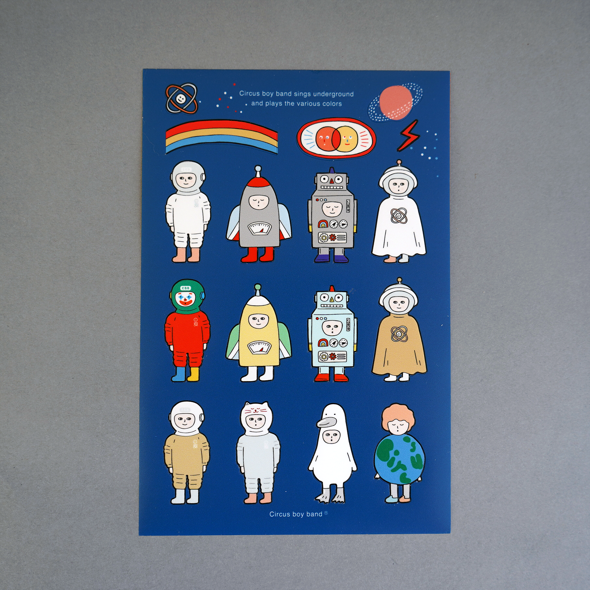 Stickers Circus Boy Band - Space Travel