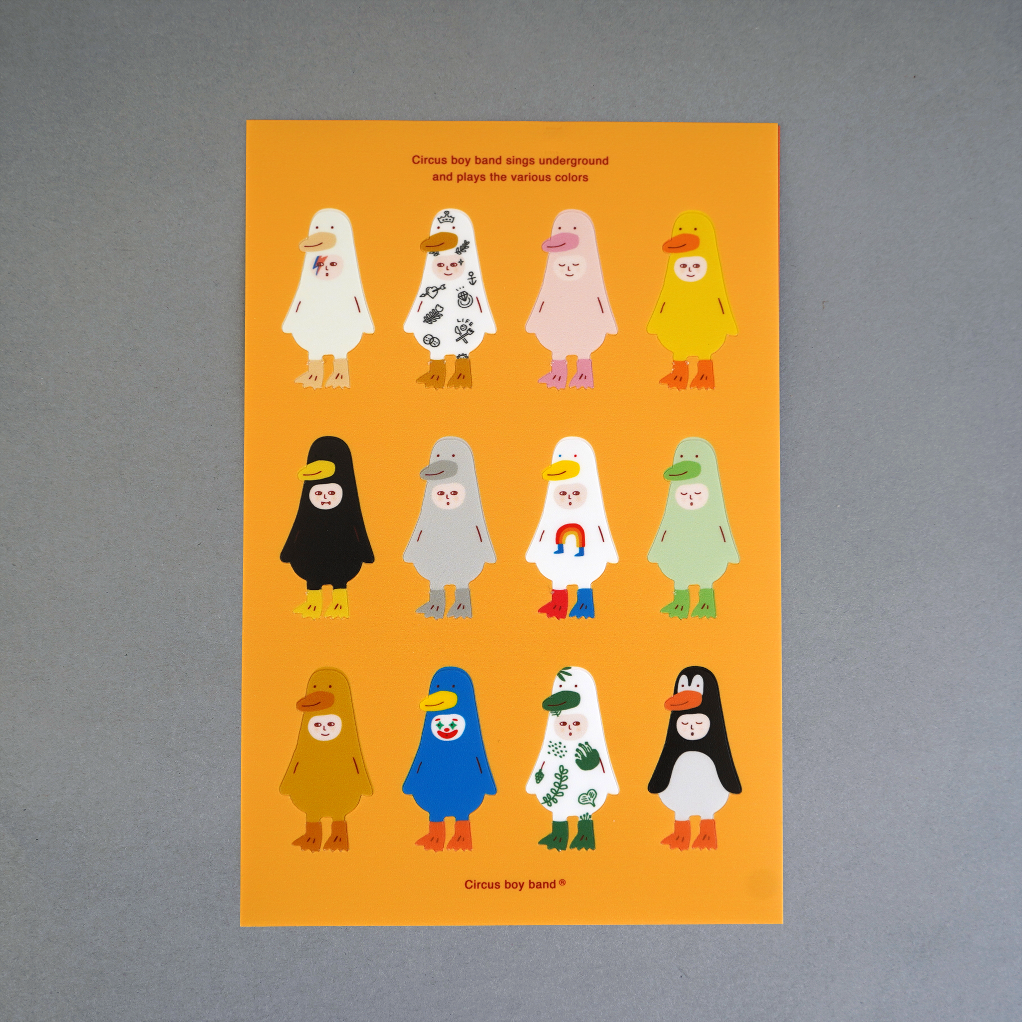 Stickers Circus Boy Band - Cute Birds