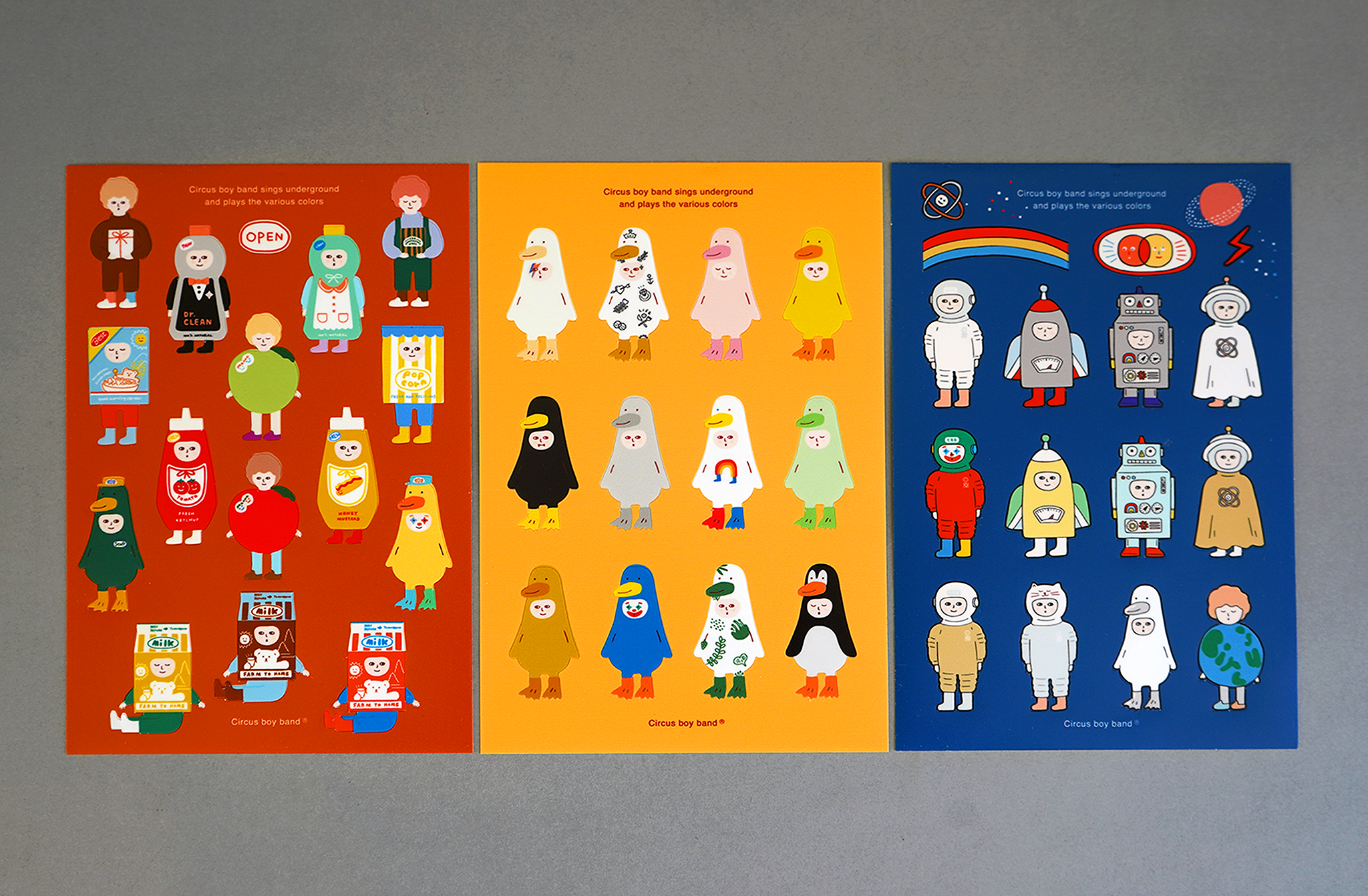 Stickers Circus Boy Band - Space Travel